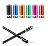 Funien 100 Pezzi da 100 Pezzi da 4 Mm/5 Mm in Lega in Lega Deragliatore Mobile Bici Cavo Freno Cavo del del dei Cavi Ferruli Toppe di Ricambio Set di Sostituzione (#3)