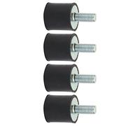Funien 4 Pz M3 M5 M6 Supporti in Gomma Antivibranti Silentblock, Elementi di Smorzamento per Compressori D'Aria, Motori, Motori a Benzina, Pompe Dell'Acqua con Buffer per Evitare (VD15*15 M5*12)