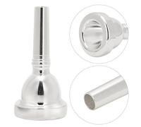 Funien Bocchino per Trombone Contralto 12C Placcato Argento, Bocchino per Trombone in Ottone, Accessori per Strumenti Musicali per una Buona qualità del Suono