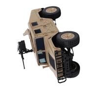 Funien Cingolato Telecomandato per Auto RC in Scala 1/16 da 2,4 GHz con Luci a LED Veicolo Fuoristrada 4WD per Bambini e Adulti con Interni Simulati e Installazione del Verricello (Giallo)