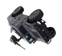 Funien Cingolato Telecomandato per Auto RC in Scala 1/16 da 2,4 GHz con Luci a LED Veicolo Fuoristrada 4WD per Bambini e Adulti con Interni Simulati e Installazione del Verricello (Nera)