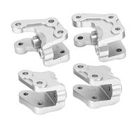 Funien Codice Fisso per Auto RC, Design Raffinato, Installazione Semplice per Auto da Arrampicata Simulata 1/10, Materiale in Lega di Alluminio, 4 Pezzi (Argento)