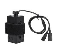Funien COPERTURA BATTERIA RESISTENTE IMPERMEABILE VALIGETTA DA TRASPORTO DOPPIA INTERFACCIA USB/DC PER LAMPADA DA BICICLETTA