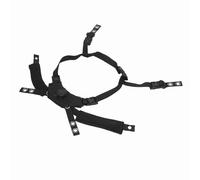 Funien di Sospensione del Quadrante Regolabile Sottogola per Casco MICH, Casco Fast Wendy, Manopola di Supporto Regolabile Installazione Semplice con 4 Viti di Fissaggio (Nera)