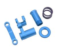Funien Durevole RC Auto Gruppo Sterzo Anteriore Kit In Lega per 1/10 Rustler 4WD Auto Prestazioni di Sterzata Migliorate (Blu scuro)