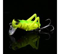Funien Esca per Cavalletta Esca Wobbler per Insetti Dura Artificiale 4 Cm Realistico ABS Pesca in Acqua Superiore con Gancio Triplo Anelli Piatti Pesci Dalla (Vendo)