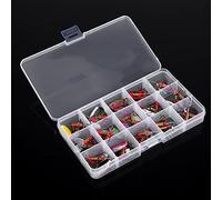 Funien Esche Artificiali da Pesca Esche Artificiali Crankbait Set di da Pesca 30 Pezzi Vita Colorata Come Azione di Nuoto Colori Vivaci Triplo Affilato con Scatola Portatile per