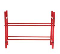 Funien Espositore per Pneumatici RC in Lega di Alluminio, Supporto per Pneumatici a 2 Livelli Auto Cingolate RC da 1,9 Pollici SCX10 90046 D90, Design Stabile Ed Elegante (Rossa)