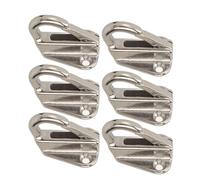 Funien Gancio per Parafango in Acciaio Inossidabile 6 Pezzi, Gancio per Parafango Resistente con Fibbia a Molla per Ingegneria Navale con Applicazione Universale, Gancio per Barca