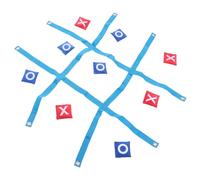 Funien Gioco di Lancio del Sacco a Sacco da Esterno Gioco di Lancio nel Cortile Set Giochi Portatile con 10 Sacchi Fagioli, 12 Medaglie Custodia con Couliss (Blu)