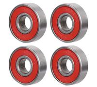 Funien Kit Cuscinetto a Rulli per Pattini Durevole e in Ferro per e Scooter (Copertura rossa ABEC-7)