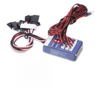 Funien Lampada Lampeggiante RC, Kit di Illuminazione a 12 LED Luci di Simulazione per Auto RC 1/10 1/8, Installazione Facile