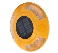 Funien Lampada Solare da Strada Solare di Alta qualità IP68 Lampada da Banchina a LED Impermeabile per Percorso a Terra 1.8W 6V per la Sicurezza del Vialetto (Rosso)