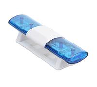 Funien Luce della Polizia a LED RC Lampada Flash della Polizia RC Spia 4 modalità Controllo CH3 Design Reale Simulato Staccabile con Flash Blu Rosso Giallo per Auto 1/8 1/10 (Blu)
