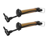 Funien Mini Gonfiatore Portatile Pompa Ad Aria Compatta Pompa Portatile a Sfera in Metallo Superficie Placcata Oro Gonfiatore Ad Aria Pronto da Viaggio con A