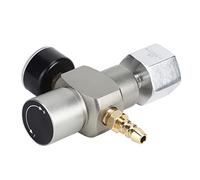 Funien Mini Regolatore di Gas CO2 con Adattatore da 3/8 Pollici a TR21.4, Manometro per Bottiglie di Soda e Cartuccia di CO2, Manometro a Bassa Uscita, Attacco a Innesto da 8 Mm