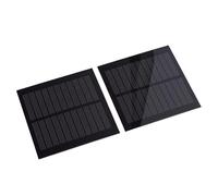Funien Modulo Solare Portatile in Polisilicio da 1,3 W per Telefoni e Luci, Adatto per attività All'aperto, 2 Pezzi