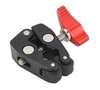 Funien Morsetto Super Crab Clip Robusta in Lega di Alluminio con Doppia Filettatura per Illuminazione e Configurazione del Monitor Nella Fotografia Professionale 1/4 Pollici e 3/8 Pollici
