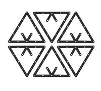 Funien Porta Palle da Biliardo Perfettamente Rack, 6 Pezzi/Set Accessorio per Stecca da Biliardo con Posizionamento Triangolo, Risparmia Tempo nel Sistemare Le Palle, Riduce i Danni