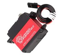 Funien S2400M 24KG Sostituzione Servo Ingranaggio Ad Alte Prestazioni per Auto RC 1/8 1/10 e Modellini di Barche Plastica Alluminio Rosso Pezzo
