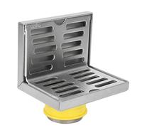 Funien Scarico a Pavimento Ad Angolo, Robusto Resistente All'Usura in Acciaio Inossidabile, Scarico a Forma di L, Adatto per Bagno, Balcone, Ecc, Design Bello e Pratico