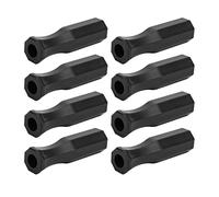 Funien Set da 8 Pezzi con Manico in Plastica per Biliardino, Design Umanizzato Robusto e Leggero Resistente all'Usura con Design Ottagonale Antiscivolo, Accessorio Essenziale per Il
