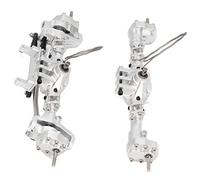 Funien Set di Assi a Portale Durevoli Cingolati RC con Prestazioni Elevate per Axial SCX10 II III YK4082 YK4102, Assi a Portale Anteriori Posteriori in Lega di Alluminio Set Completo per gli (#2)