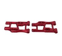 Funien Set di Bracci di Sospensione Posteriori in Metallo RC 2 Pezzi per Auto RC LC PTG-2 Racing 1/10, Sostituzione Ammortizzante Ad Alta Resistenza (Rossa)
