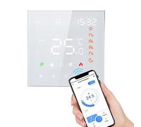 Funien Termostato WiFi, controllo vocale, 3A, display LCD programmabile digitale, touch screen, riscaldamento a pavimento, regolatore di temperatura, termostato da parete intelligente digitale per