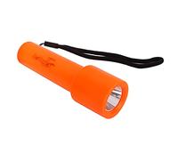 Funien Torcia per Immersione Torcia Subacquea Lampada a LED Impermeabile 10 M Immersione Portatile Luce Forte a Lungo Raggio ABS Arancione con Cordino per Campeggio Escursionismo