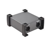 Funien Unità DI-Box passiva a 2 canali Eliminatore di ronzio Direct Box per strumenti da 1/4'' a XLR Trasformatore di impedenza professionale Isolatore audio DI Direct Box per tour e spettacoli dal vi