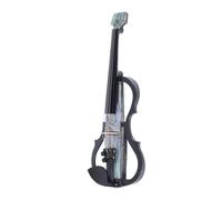 Funien Violino Elettrico Silenzioso in Fibra di Carbonio 4/4 Full Size con Pickup Professionale e Cordiera Intelligente, per Adolescenti Adulti Che Si Esercitano a Suonare (Tipo 1)