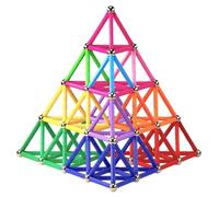 Funifinds 220 pezzi puzzle blocchi magnetici giocattoli, costruzione di magnete Kit di costruzione educativi per bambini che giocano gioco impilabile con mattoni e bastoncini magnetici