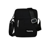 FuninCrea Borsello Uomo Tracolla Piccolo Borsa Uomo Zaino con 2 Tasche e Tracolla Regolabile, Borsa Tracolle Uomo Crossbody Bag Mini Borsa Uomo Tracolle con Cerniera per Lavoro Viaggio Sport