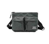 FuninCrea Casual Borsello Uomo Tracolla Piccolo, Multi Tasca Sling Bag Uomo Crossbody Bag Messenger con Tracolla Regolabile, Borse a Spalla da Uomini per Lavoro Viaggio Quotidiano, Verde