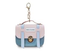 FuninCrea Portafoglio Donna Piccolo, Ecopelle Portamonete Donna Portamonete con Anello Portachiavi, Carino Portafoglio Slim Astuccio Compatto Portatessere Donne per Monete e Contanti, Rosa