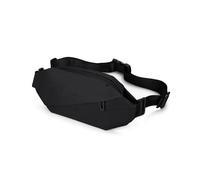 FuninCrea Sling Bag Uomo Borsello Uomo Tracolla con 2 Tasche, Marsupio Uomini Piccolo Marsupio Uomini Tracolla con Cinghia Regolabile e Cerniera per Viaggiare Correre Camminare (Nero)