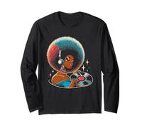 Funk Afro Disco Soul African Girl American Vinyl Maglia a Manica