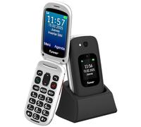 Funker E350 MAX Audio3 Plus 4G, telefono cellulare con coperchio facile da usare, tasti e schermo grandi, audio Pro compatibile con apparecchi acustici, volume forte con amplificatore, configurazione