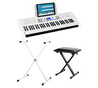 FUNKEY 61 EDITION PRO FINITURA BIANCA CON PANCHETTA E SUPPORTO