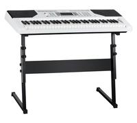 FunKey 61 Edition Touch Bianco Safety Fix Set - Tastiera 61 tasti con touch response, display LCD dettagliato, ingresso microfono/cuffie, supporto a Z e fissaggio a vite.