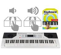 FunKey 61 Edition Touch Keyboard: 61 tasti, touch response, 300 suoni e ritmi, accompagnamento automatico, funzioni apprendimento, USB, microfono, cuffie, scuola di tastiera, bianco.