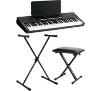 FunKey 61 MKII Keyboard Set Nero incl. Supporto per Tastiera + Panchetta