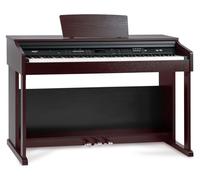 FunKey DP-2688A BM Digitalpiano - 88 tasti dinamici, meccanica a martello, polifonia 128 note, 360 suoni, 160 stili, copritastiera retraibile, lettore MP3, 3 pedali, marrone opaco.