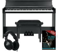FunKey Pianoforte Digitale 88 Tasti Dinamici Tastiera USB Pedal Nero Panca Set