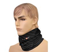 Funkier - Scaldacollo Multiuso in Tessuto Elasticizzato, 34 cm, Colore: Nero