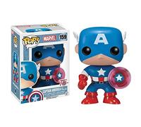 Funko 10128 - Marvel Comics, Pop Vinyl Figure 159 Capitan America with Photon Shield 75Th, 10 cm