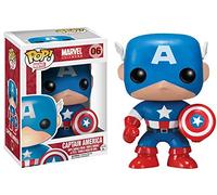 Funko 2224 - Marvel Comics, Pop Vinyl Figure 06 Capitan America, 10 cm