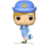 Pan Am Hostess Con Bianco Borsa 9.5cm Pop Vinile Figura 142 Ad Icone Nuovo