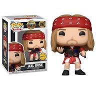 Funko Axl Rose 1992 con bandana + Pop Protector: Guns N' Roses Pop! Rocks, statuetta in vinile (set regalo con custodia protettiva per collezionisti ToyBop) (Axl Rose 1992 con giacca Chase)